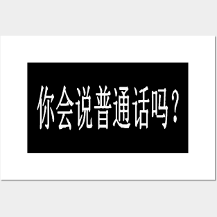 Do You Speak Mandarin? Assistance For Chinese ESL Student Posters and Art